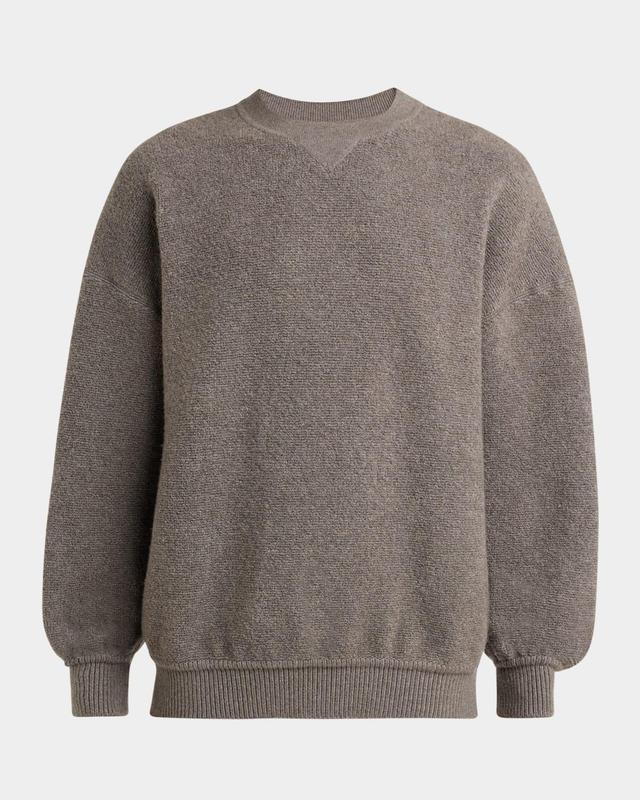 Men's Cocooning Wool and Cashmere Crewneck Sweater Product Image