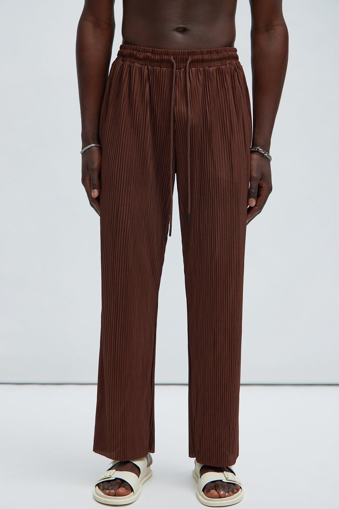 Florence Straight Pants - Dark Brown Product Image