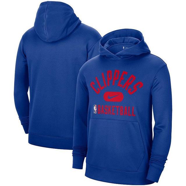 Mens Nike Royal LA Clippers 2021-2022 Spotlight On Court Performance Practice Pullover Hoodie Product Image