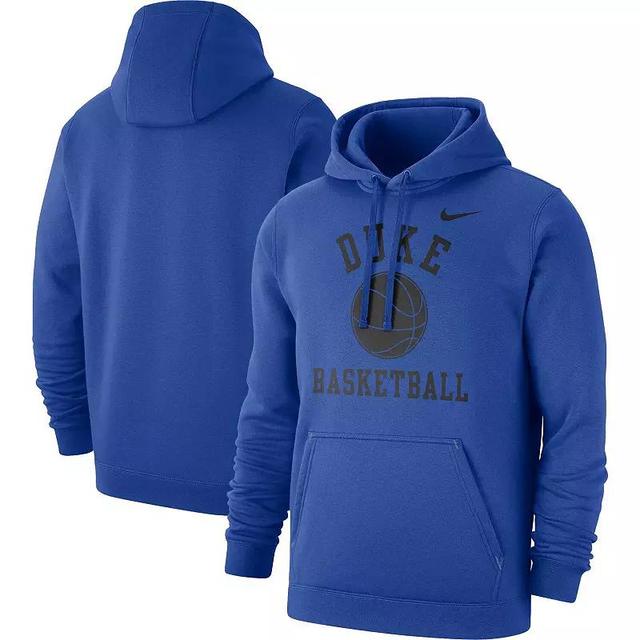 Mens Nike Royal Duke Blue Devils Basketball Club Fleece Pullover Hoodie Product Image