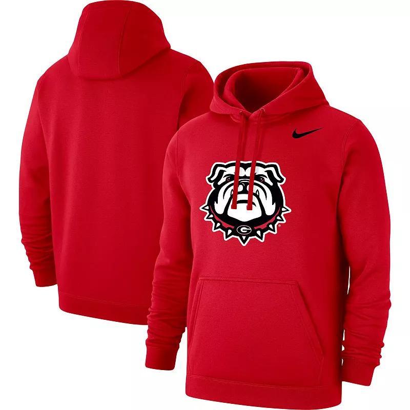 Mens Nike Georgia Bulldogs Logo Club Pullover Hoodie Product Image