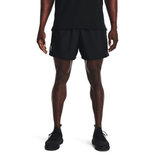 Under Armour Mens Under Armour Woven Volley Shorts - Mens Black/White Product Image