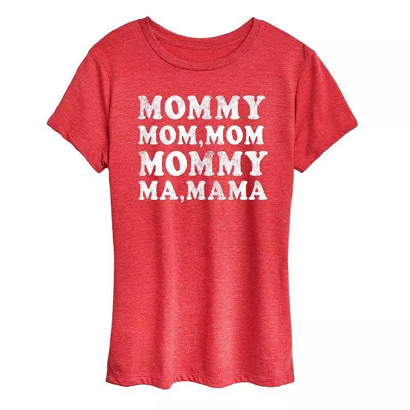 Womens Mom Repeat Graphic Tee Product Image