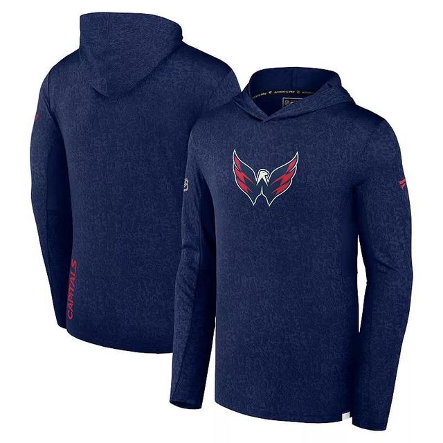 Mens Fanatics Branded Washington Capitals Authentic Pro Lightweight Pullover Hoodie Blue Product Image