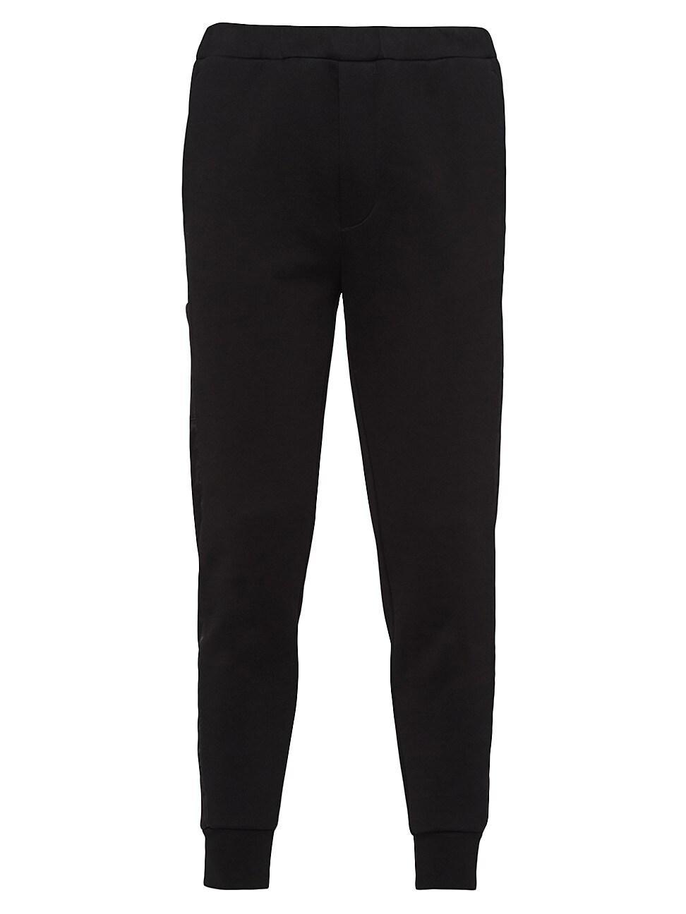 Mens Cotton Fleece Joggers with Re-Nylon Details Product Image