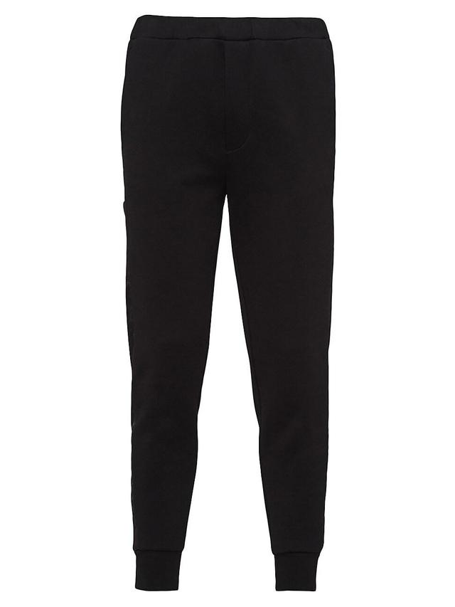 Mens Cotton Fleece Joggers with Re-Nylon Details Product Image