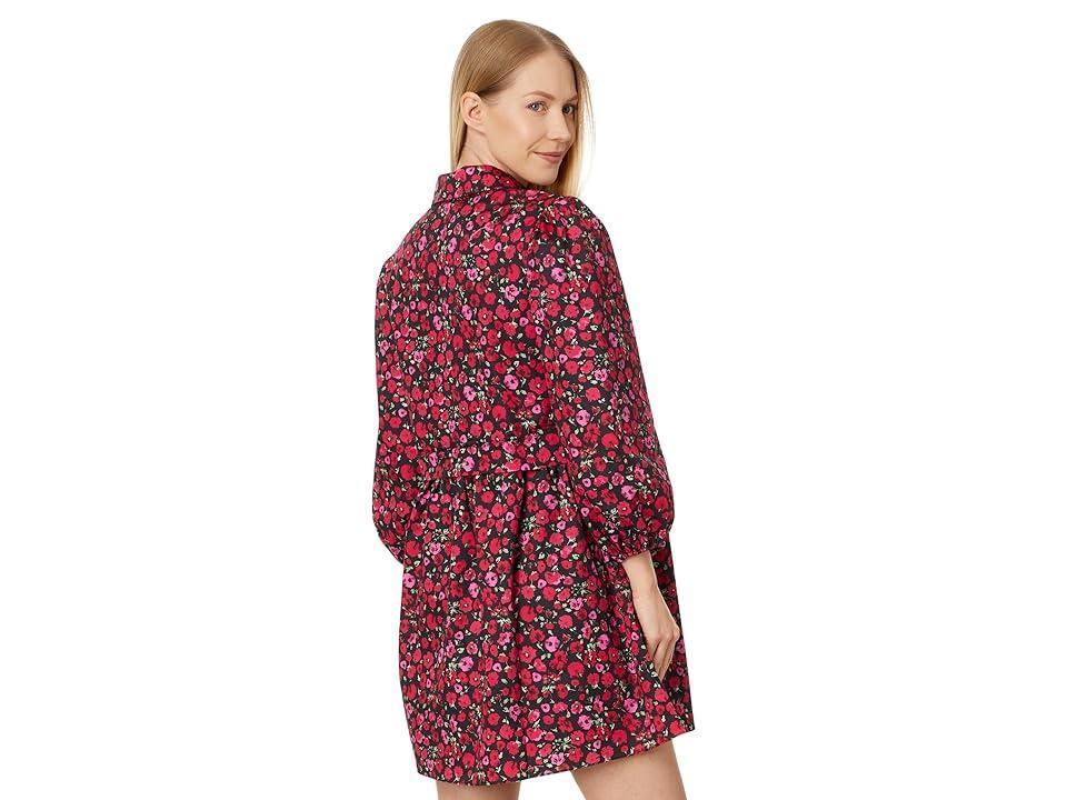 English Factory Floral Shirt Mini Dress Red) Women's Dress Product Image