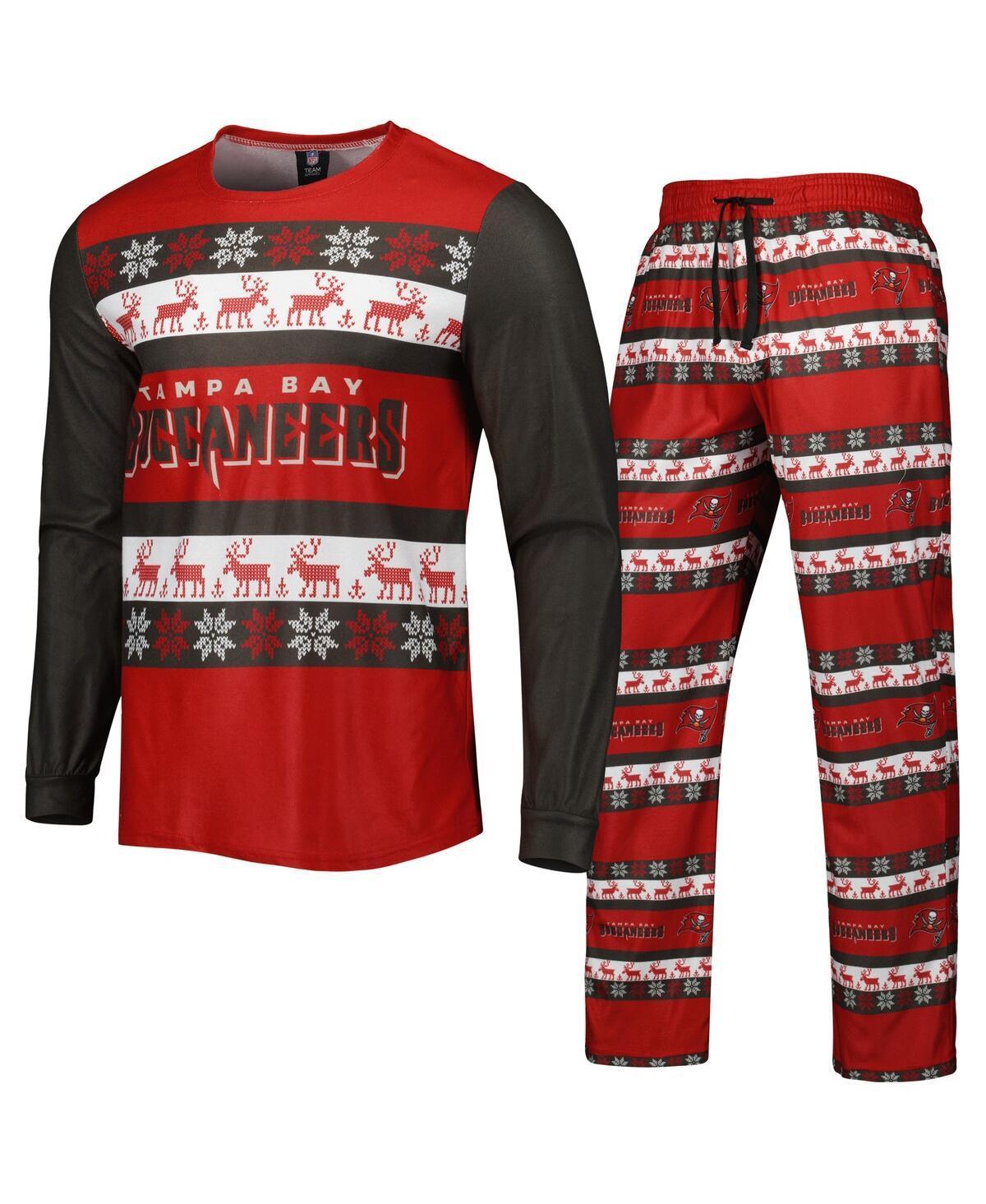 Mens FOCO Tampa Bay Buccaneers Team Ugly Pajama Set Product Image