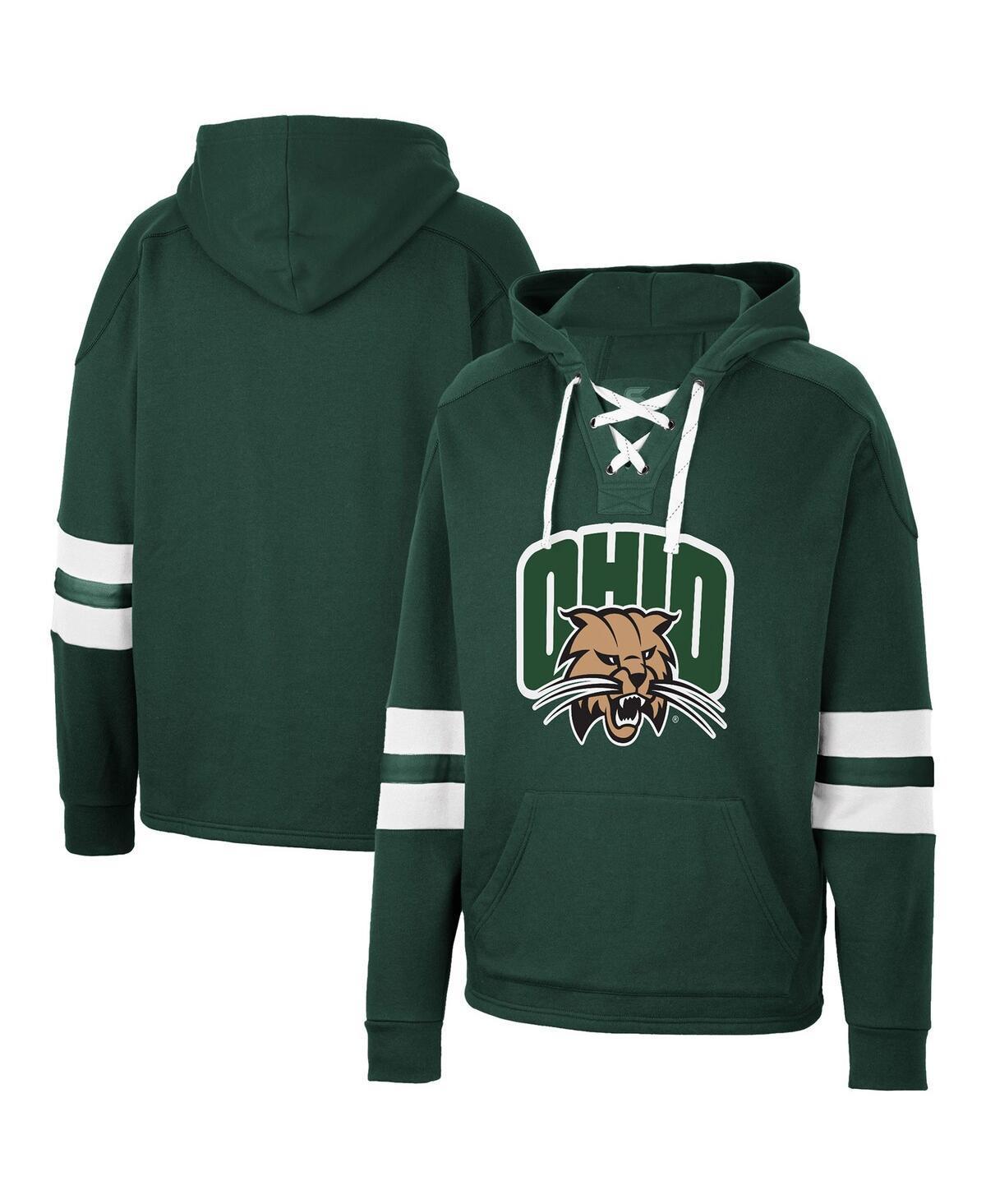 Mens Colosseum Navy New Hampshire Wildcats Lace-Up 4.0 Pullover Hoodie Product Image