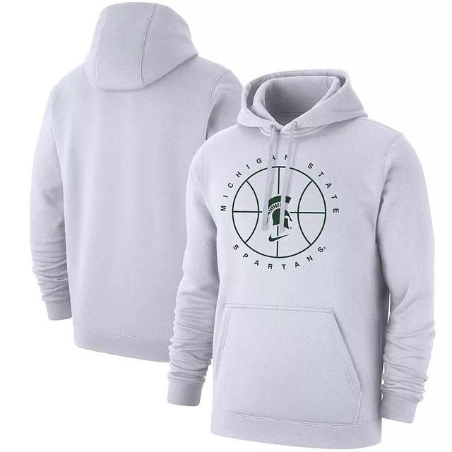 Mens Nike Michigan State Spartans Basketball Icon Club Fleece Pullover Hoodie Product Image