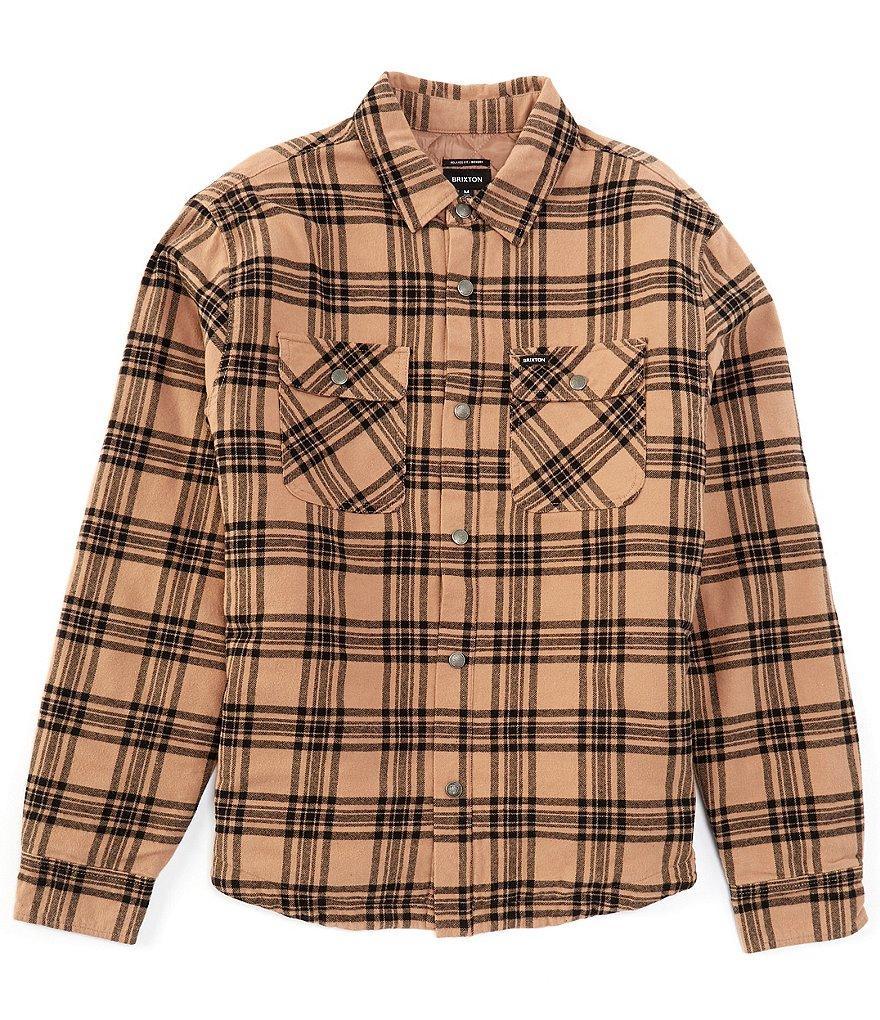 Brixton Long Sleeve Bowery Plaid Quilted Flannel Shirt Product Image