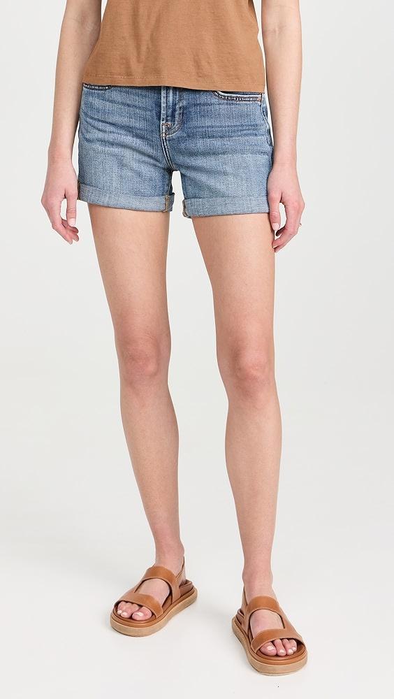 7 For All Mankind Mid Roll Shorts | Shopbop Product Image