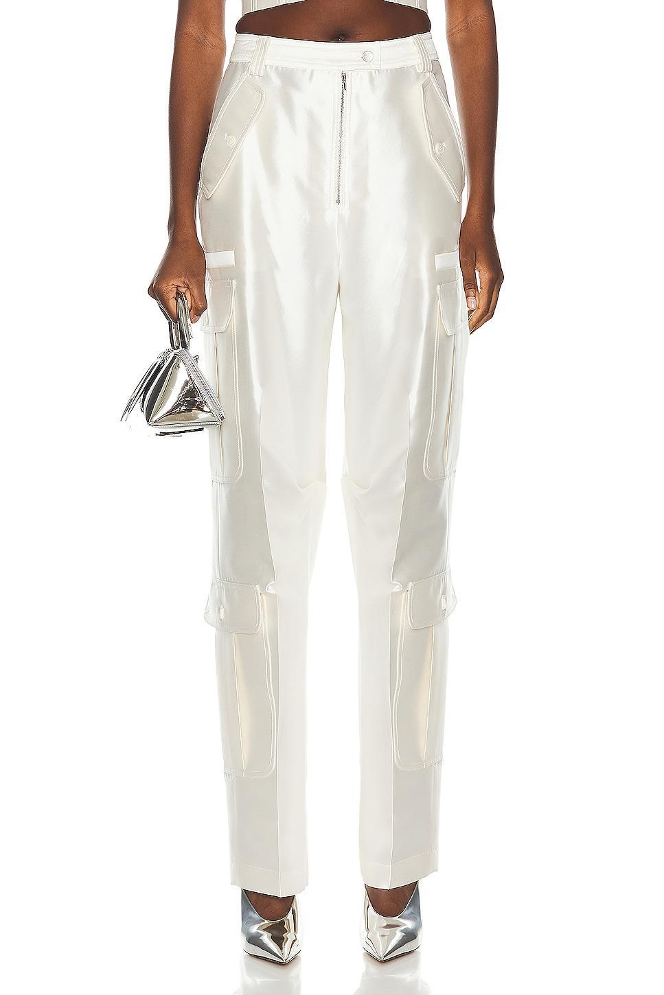 Christopher John Rogers Jumbo Cargo Pant Ivory. (also in ). Product Image