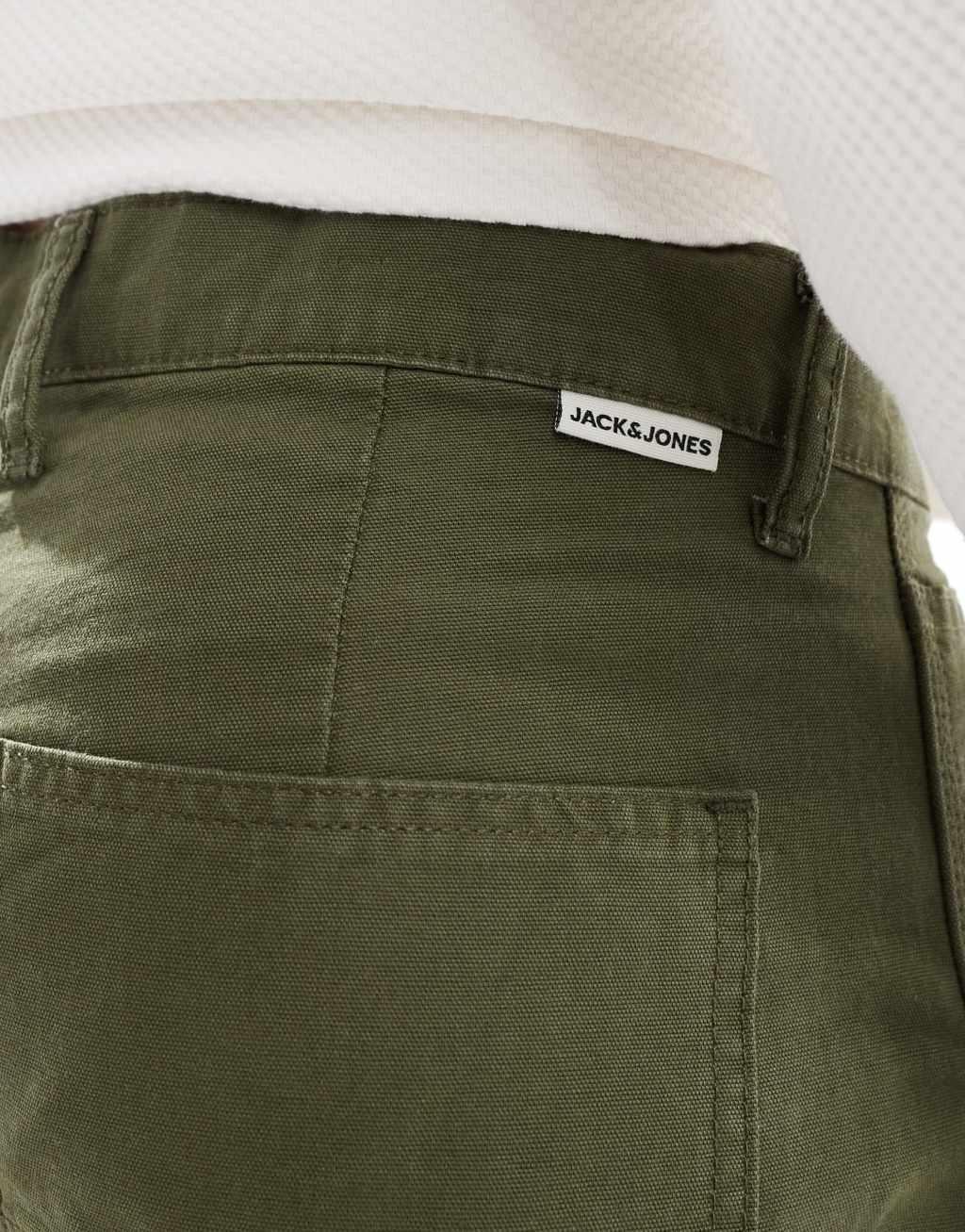 Jack & Jones loose fit painter pants in khaki  Product Image