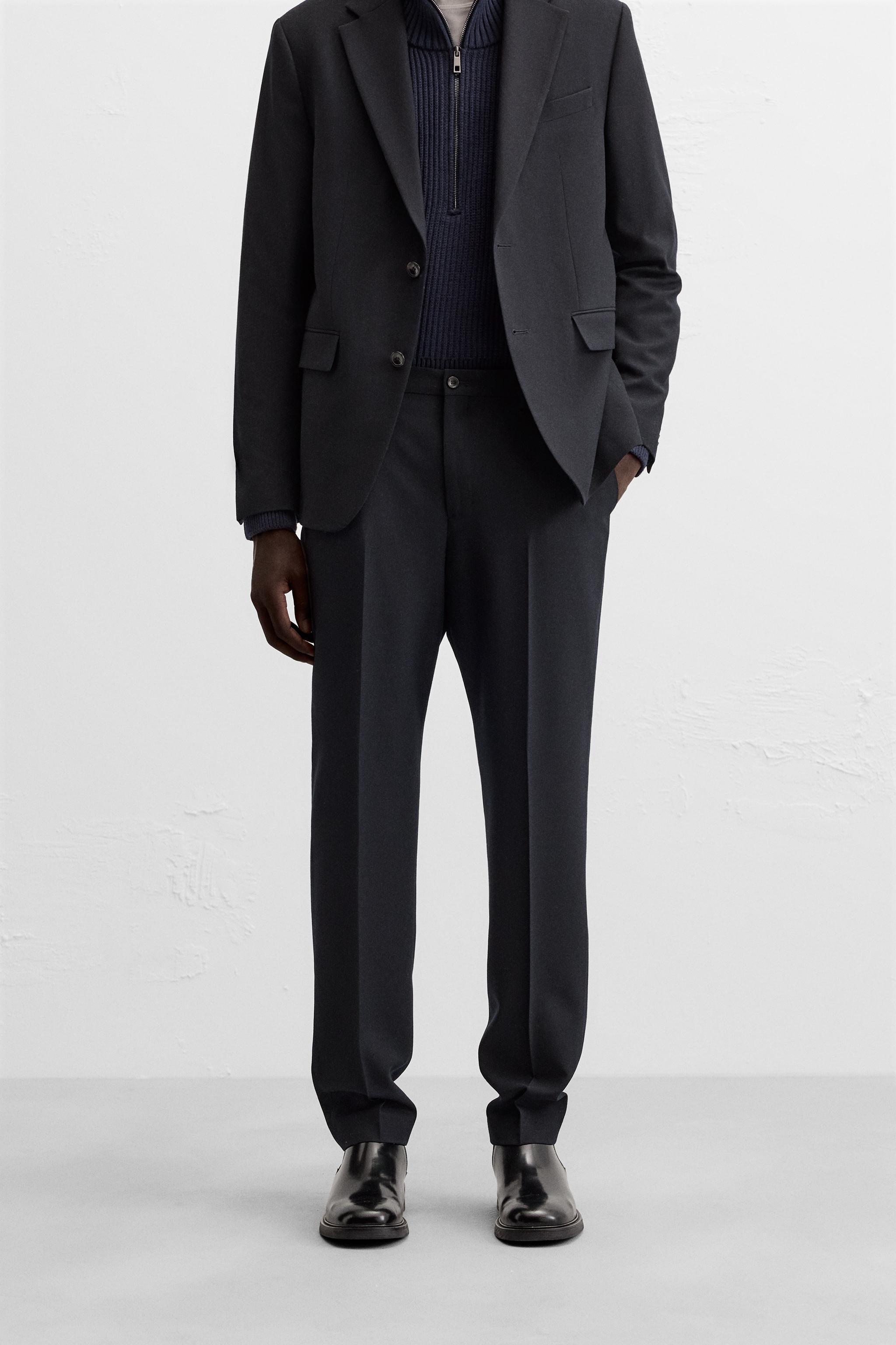 WOOL BLEND SUIT PANTS Product Image