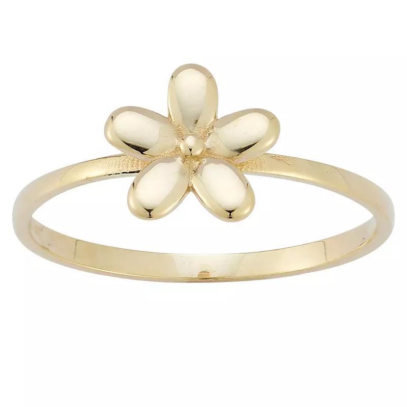 LUMINOR GOLD 14k Gold Flower Ring, Womens Product Image