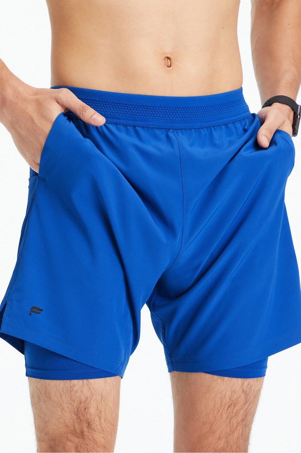 Fabletics Men The Fundamental Short (Lined) male Race Blue Size XXL Product Image