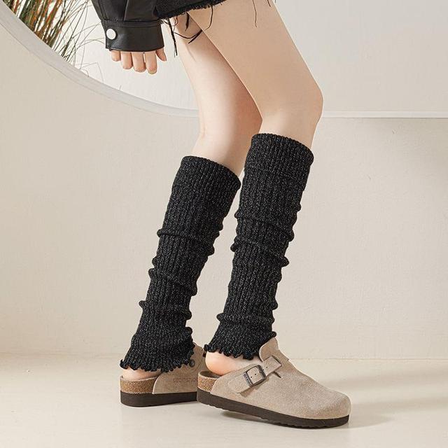 Lettuce Edge Knit Leg Warmers Product Image