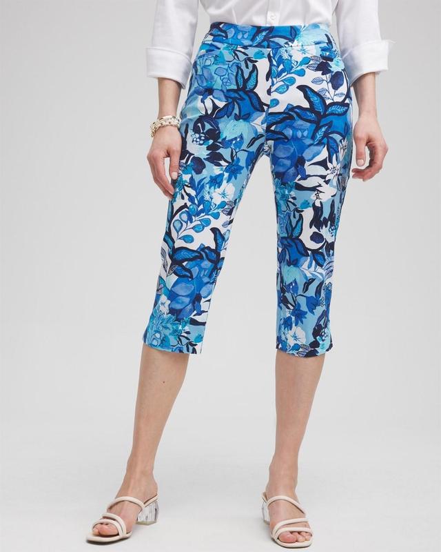 Women's Petite Brigitte Cool Floral Capri Pants Product Image