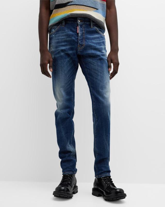 Mens Cool Guy Dark Fade Cotton Jeans Product Image