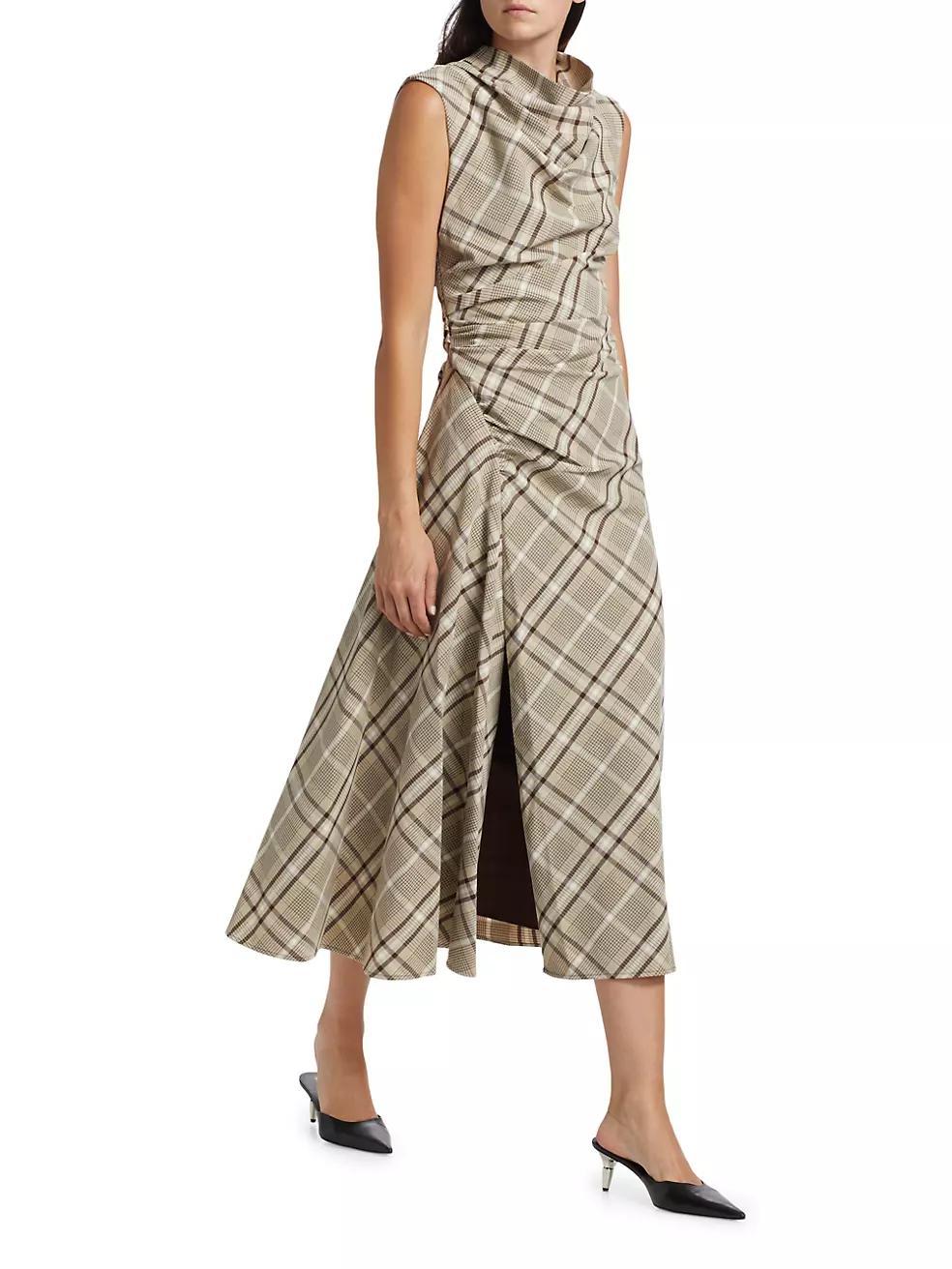 Burke Draped Midi-Dress Product Image