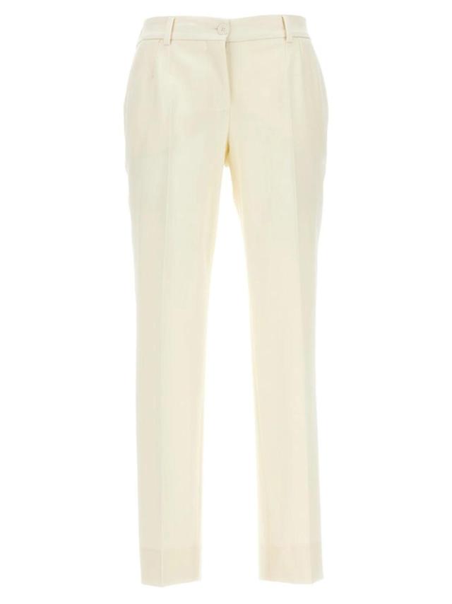 Low Rise Pants In White Product Image