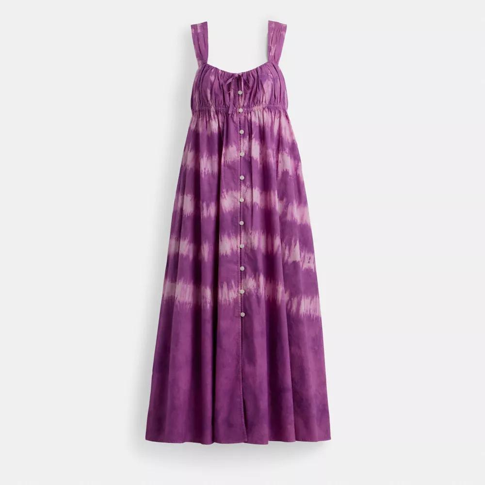 Tie Dye Sleeveless Dress In Organic Cotton Product Image