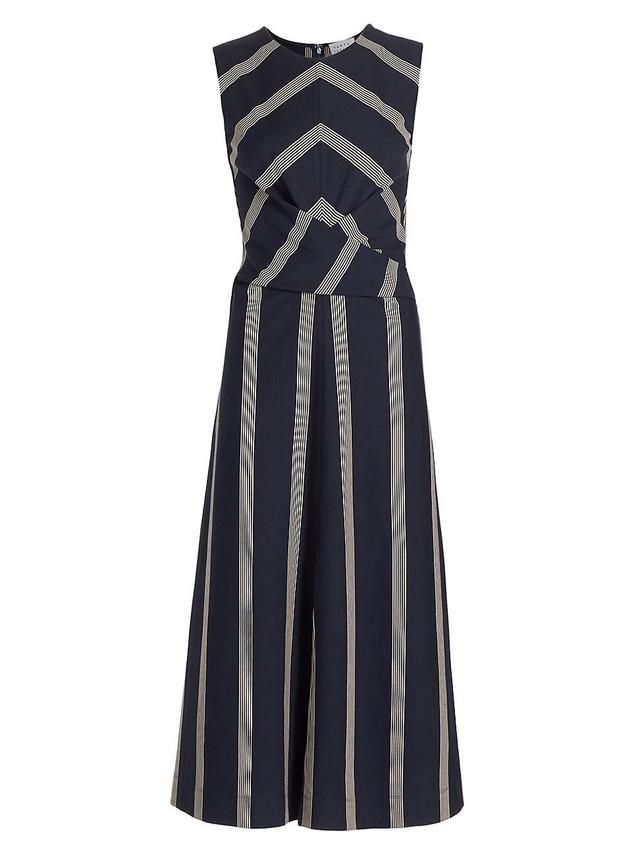 Womens Theo Striped Midi-Dress Product Image