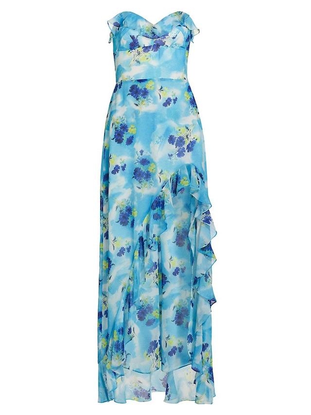 Womens Corinna Floral Strapless Maxi Dress Product Image