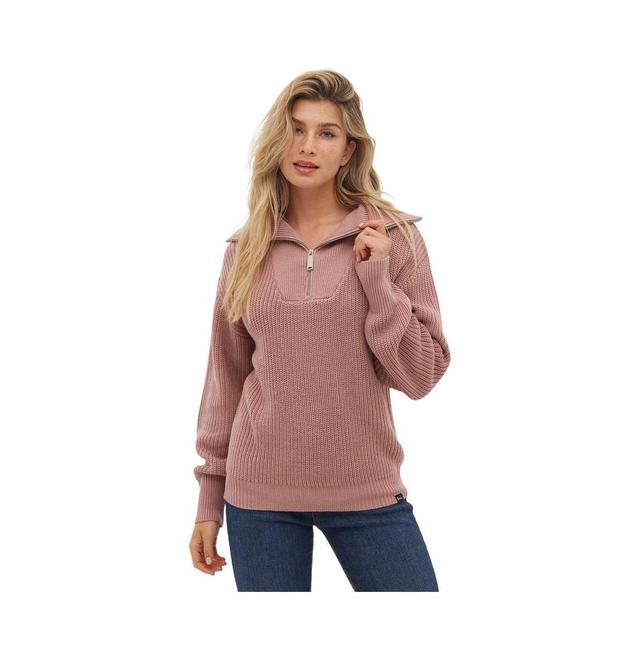 Bench Dna Womens Thurynn Oversize Zippered Funnel Sweater Product Image