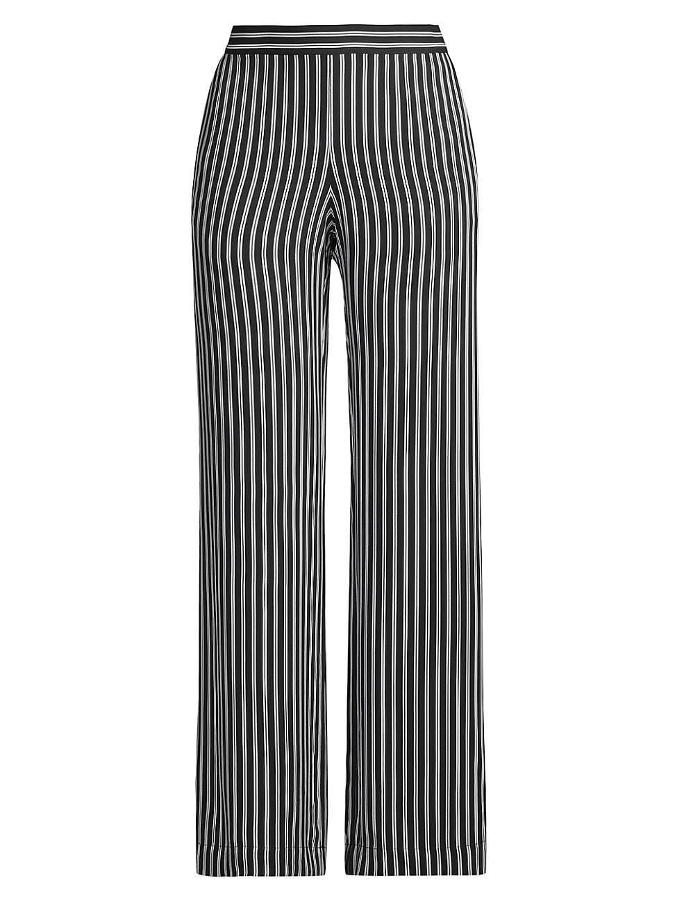 Womens Vintage Stripe Straight-Leg Pants product image