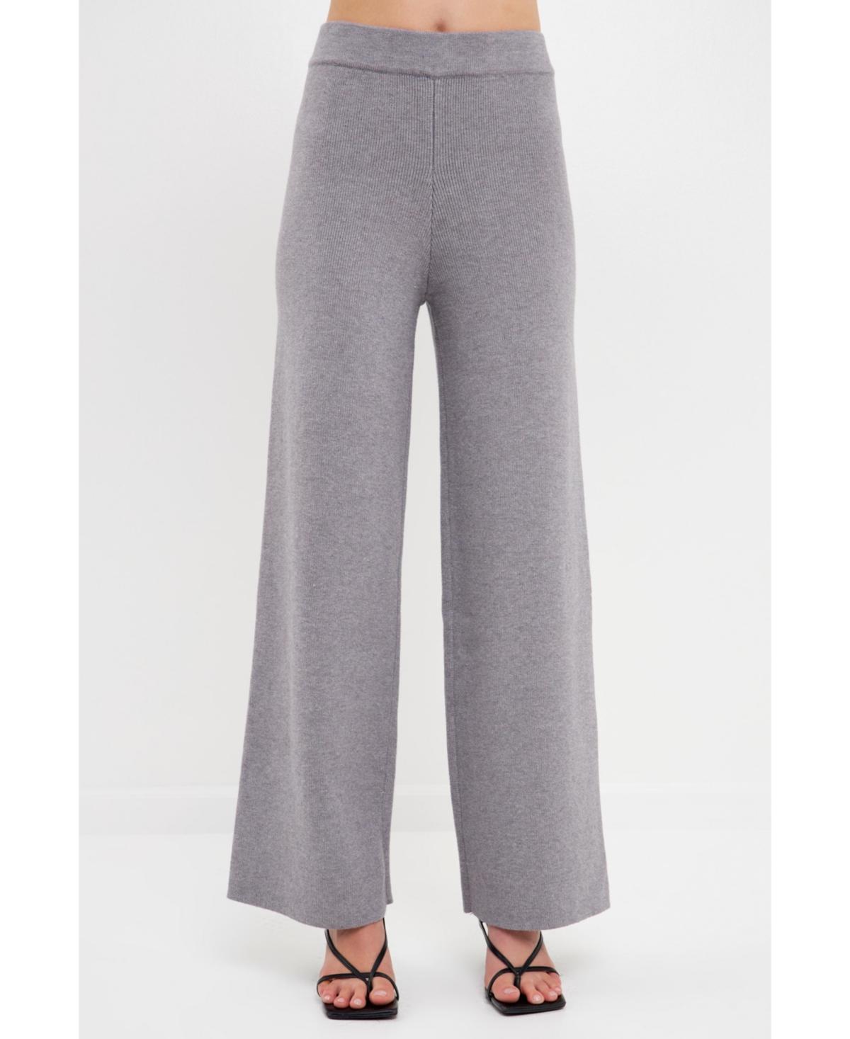 English Factory Womens Knit Wide Pants Product Image