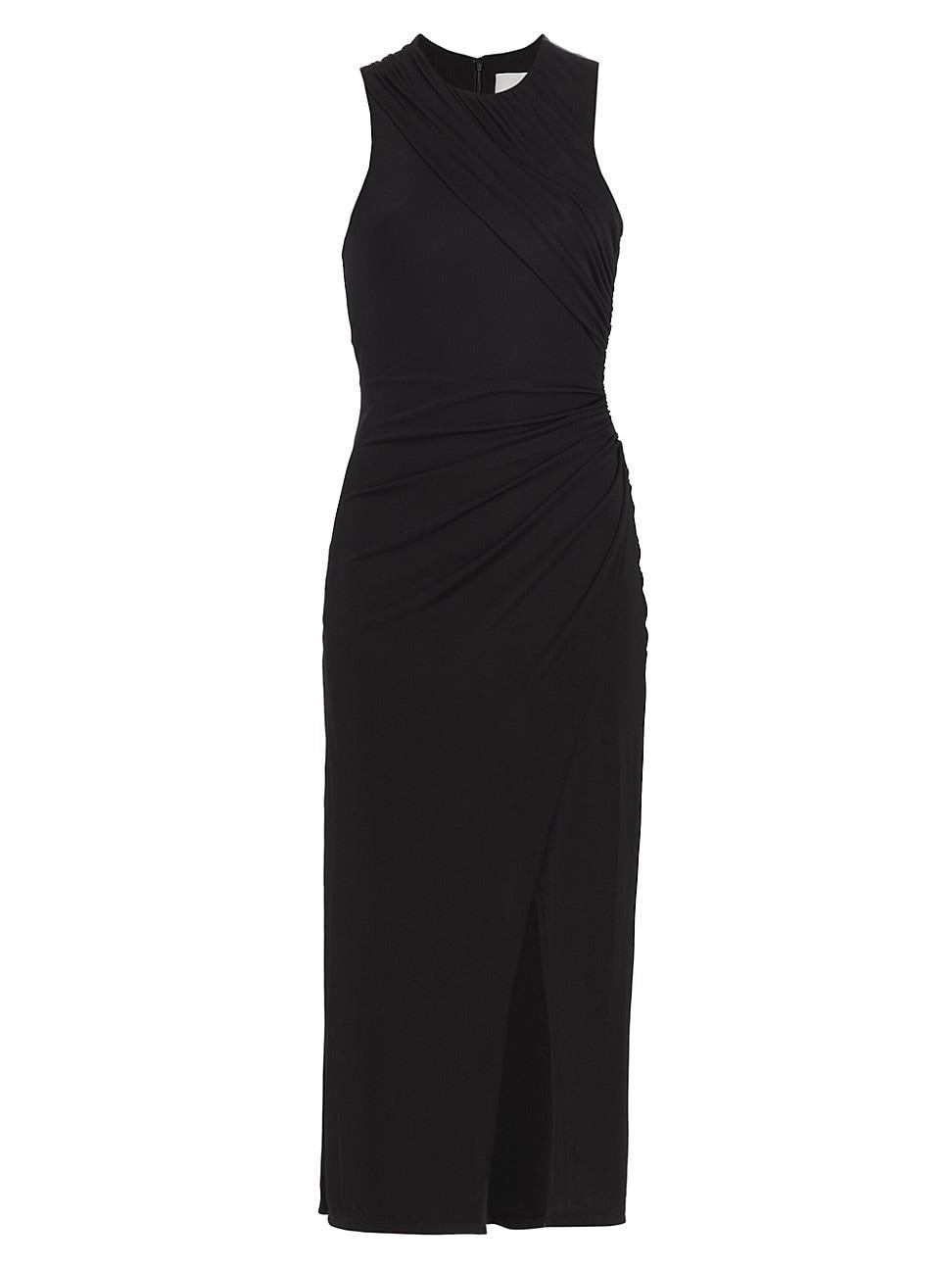 Womens Wesson Ruched Jersey Midi-Dress Product Image