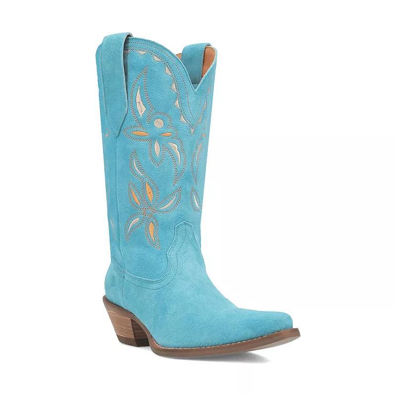 Dingo Womens Sabana Floral Stitched Leather Cowboy Boots Product Image