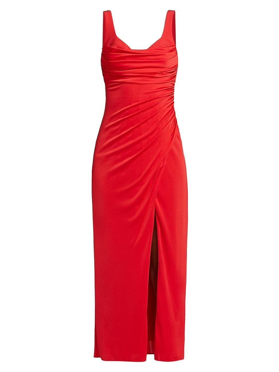 Womens Mae Gathered Jersey Maxi Dress Product Image