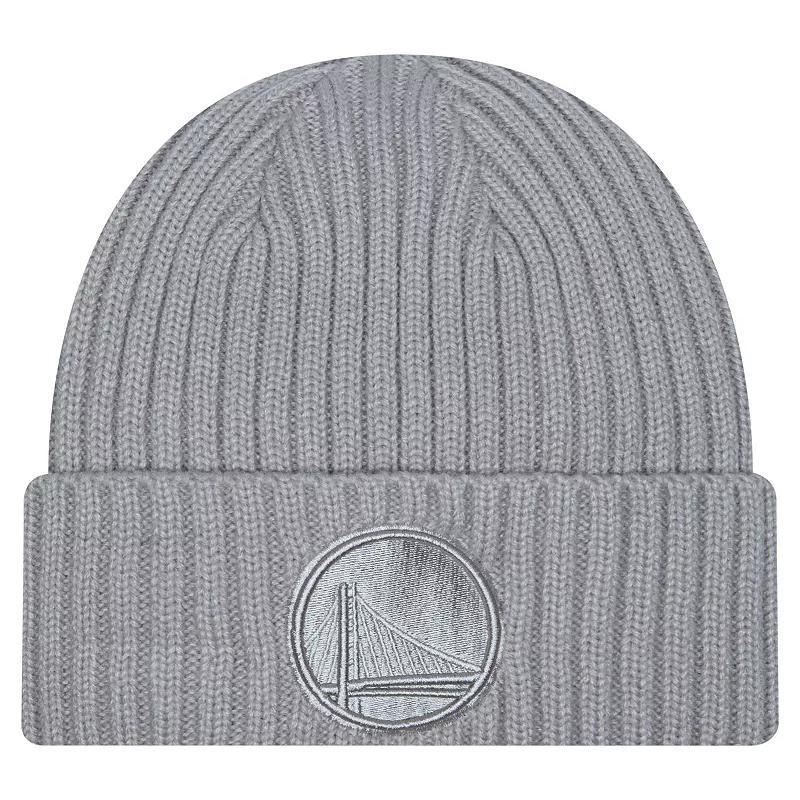 Mens New Era Gray Golden State Warriors Color Pack Cuffed Knit Hat Product Image