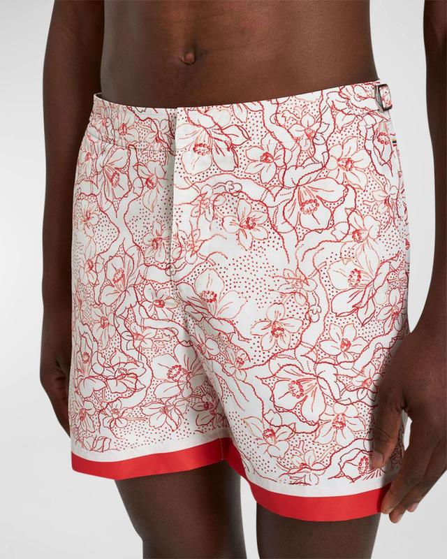 Mens Foral Nouveau Bulldog Swim Shorts Product Image