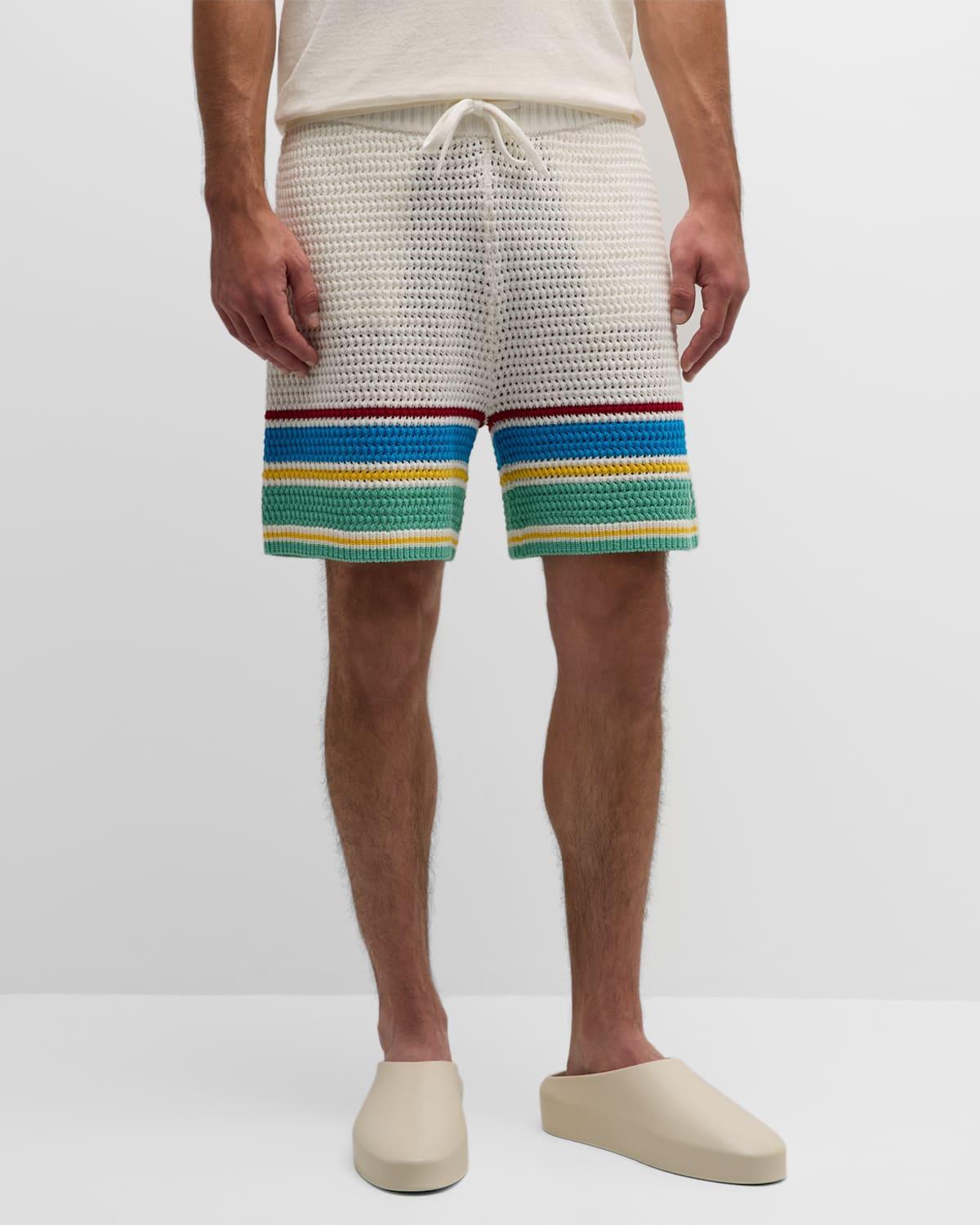 Mens Crochet Tennis Shorts Product Image