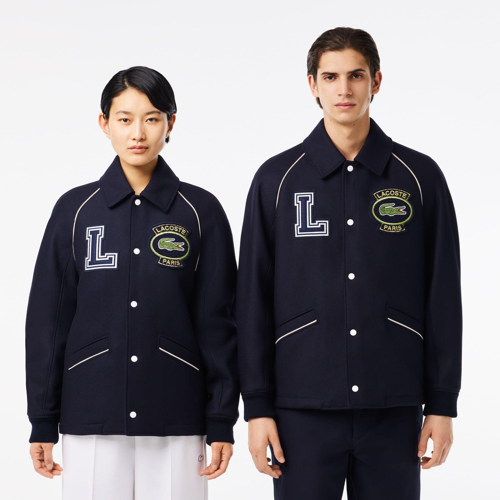 Premium Wool Varsity Badge Jacket Product Image