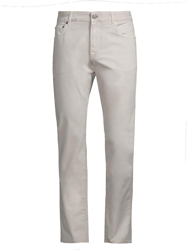 Mens Stretch Cotton Straight-Leg Jeans Product Image