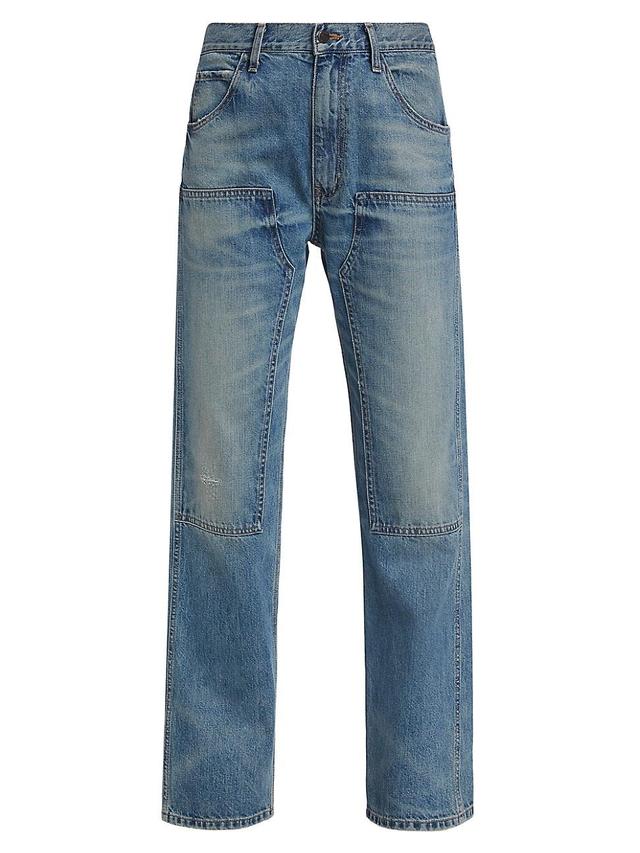 Womens Welder Mid-Rise Carpenter Straight-Leg Jeans Product Image