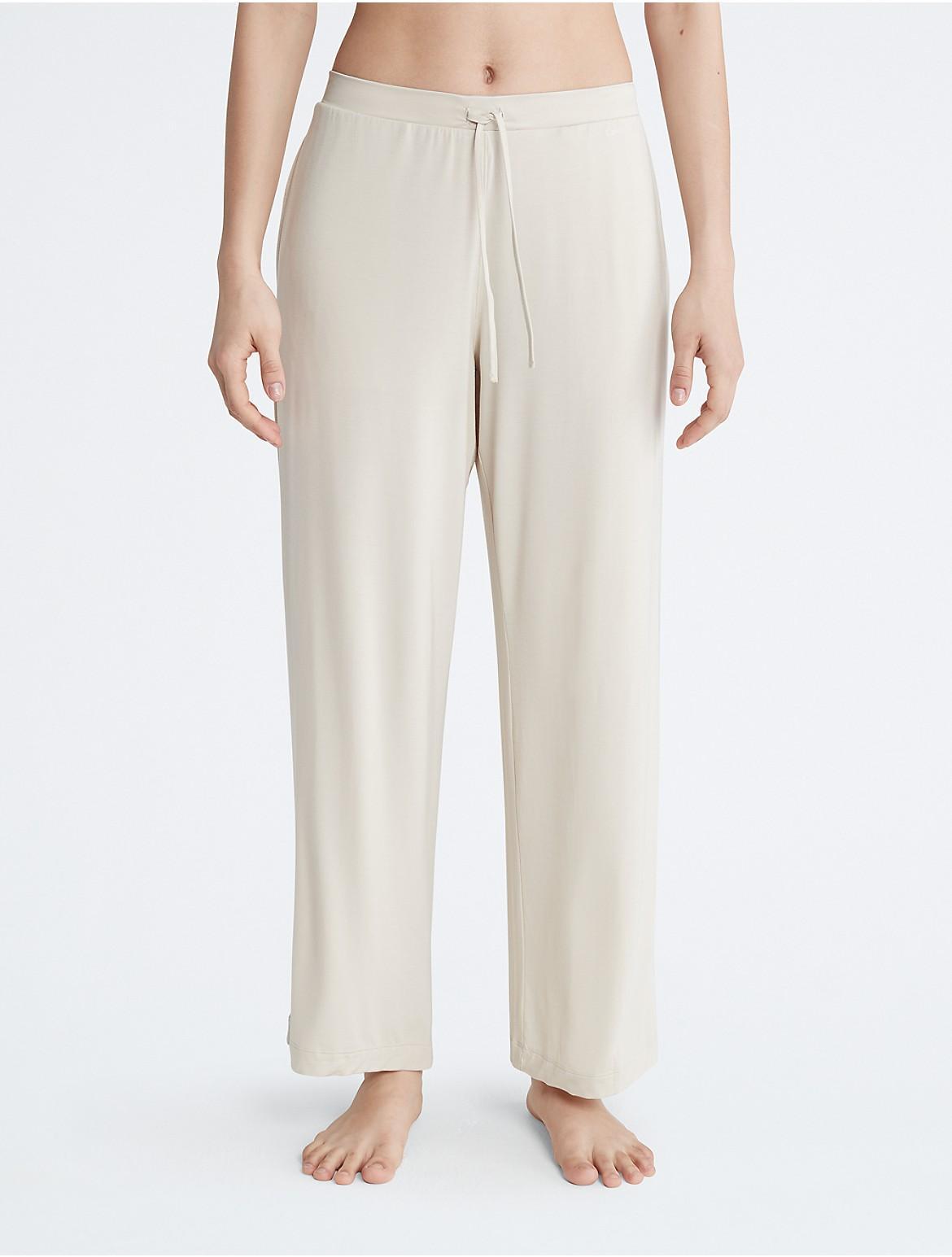 Calvin Klein Womens Modal Satin Sleep Pants - Neutral - XL Product Image