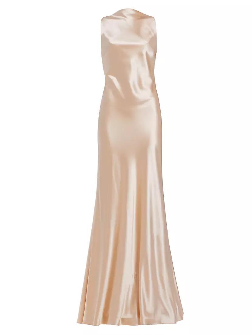 Charlie Crepe Satin Gown Product Image