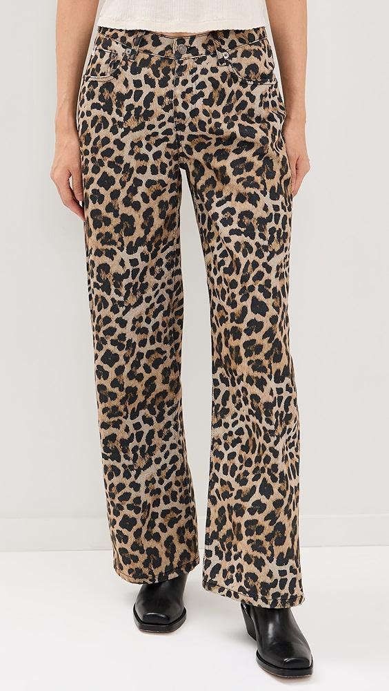 Ragged Priest Leopard Wash Release Jeans | Shopbop Product Image