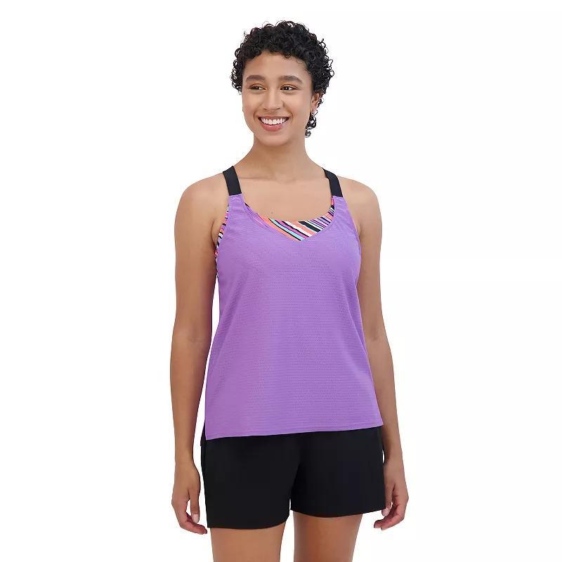 Womens ZeroXposur Wide Strap 2-in-1 Tankini Top Product Image