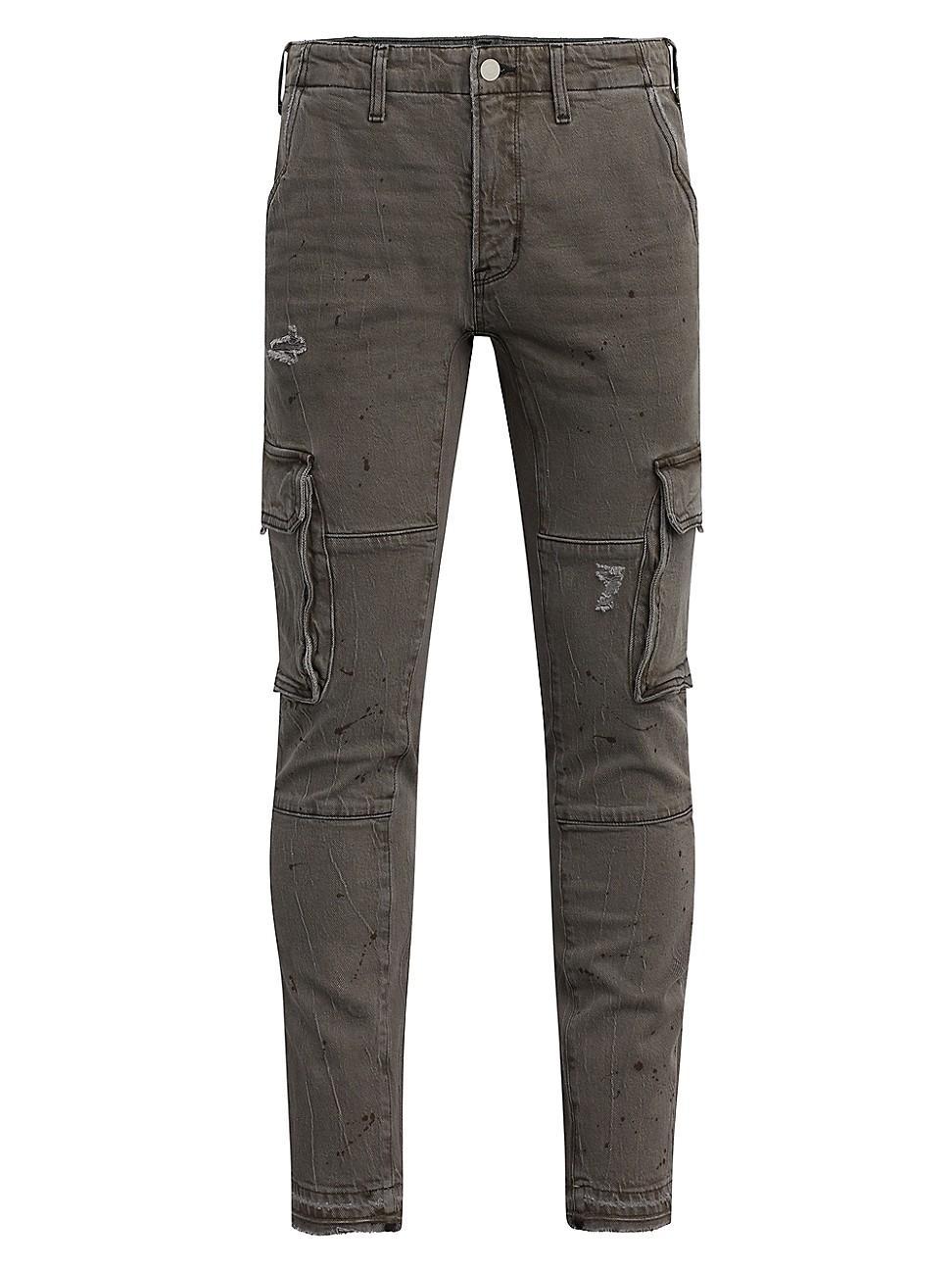 Mens Skinny Cargo Pants Product Image