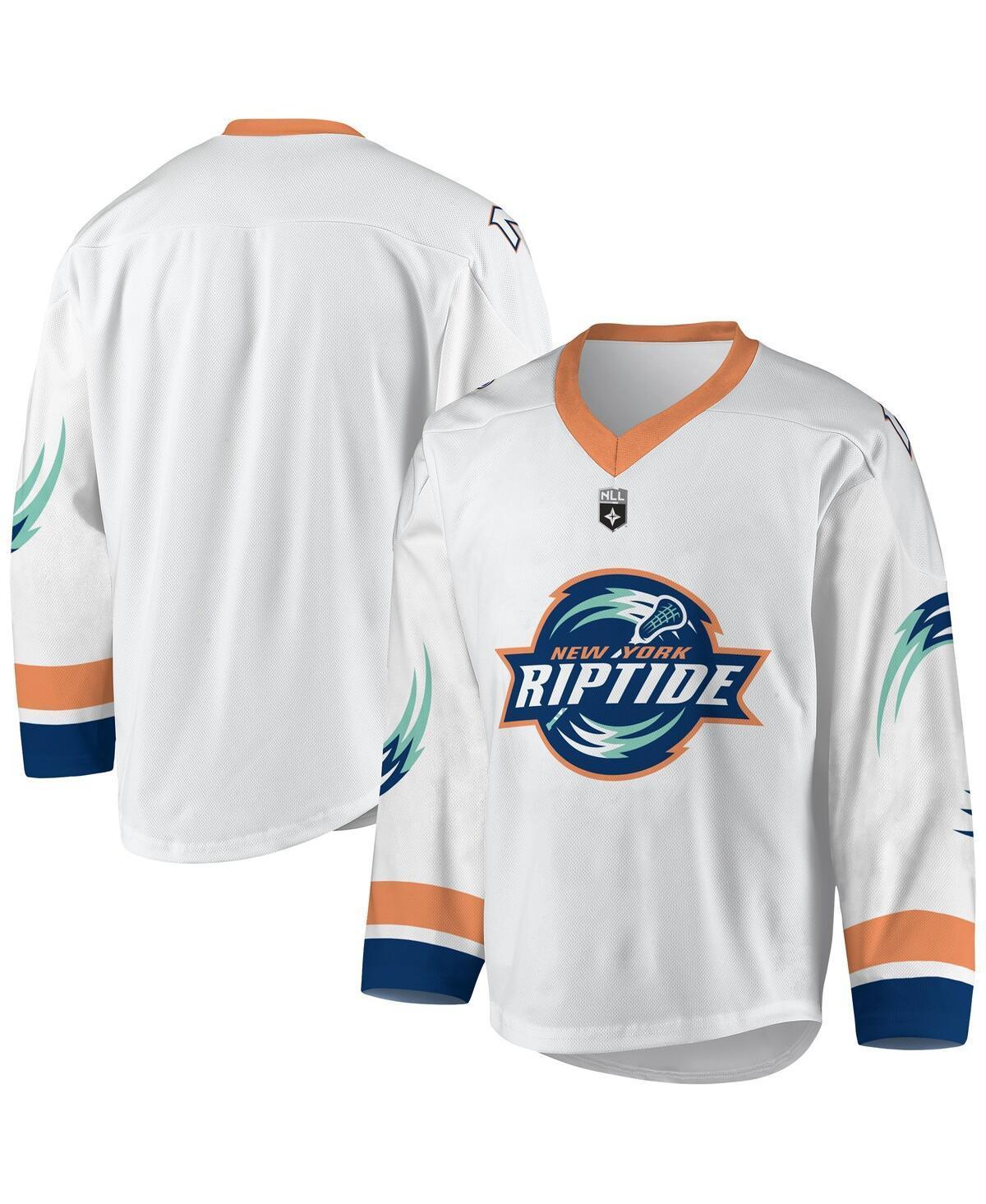 Mens White, Navy New York Riptide Replica Jersey - White, Navy Product Image