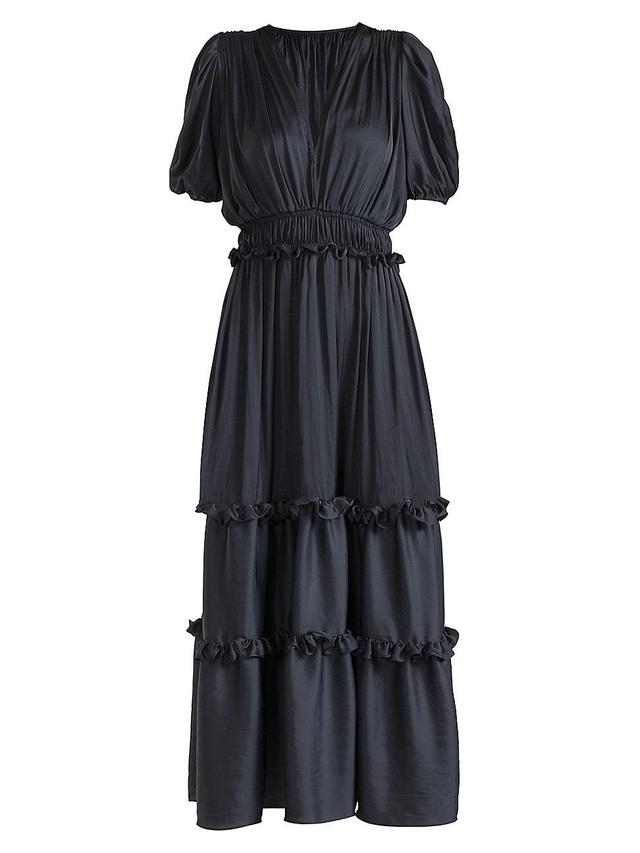 Womens Marcela Shirred Maxi-Dress Product Image