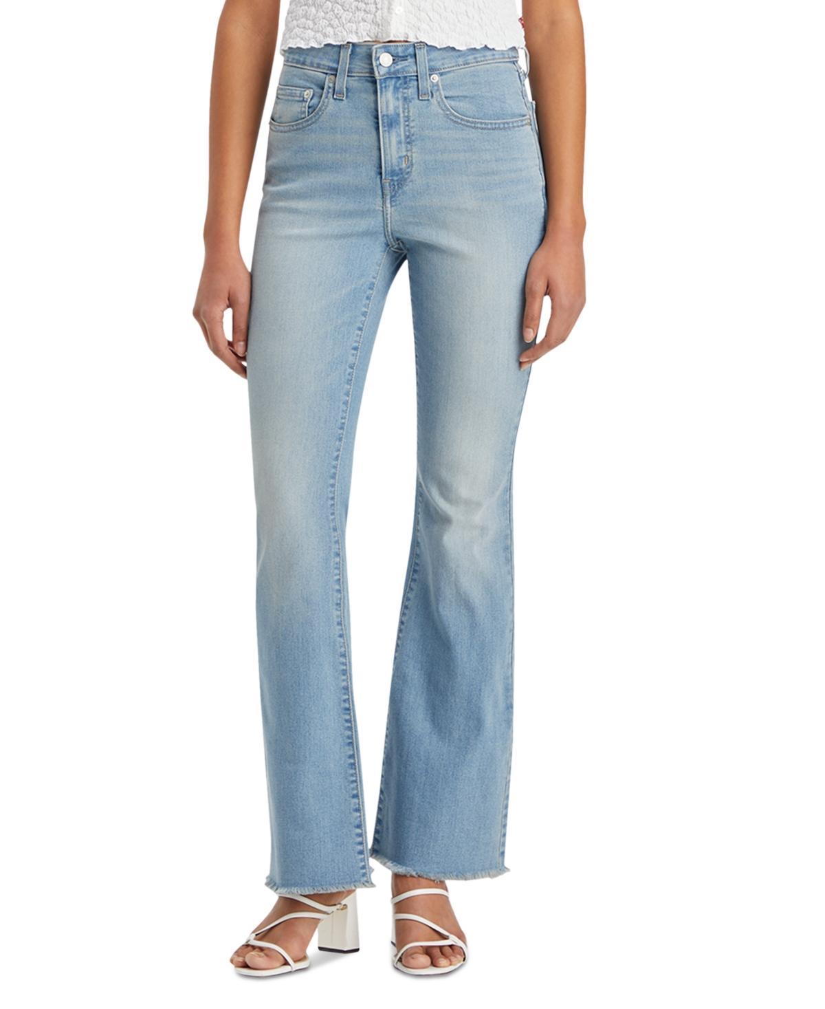 Levis Womens 726 High Rise Slim Fit Flare Jeans Product Image