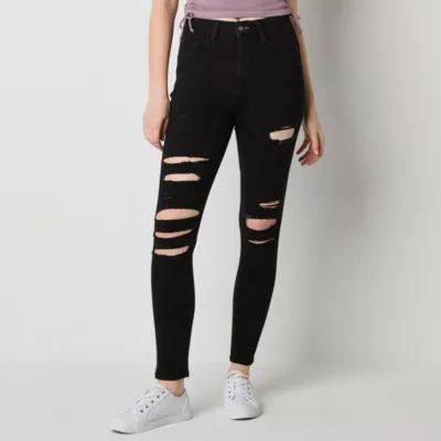 Arizona - Juniors Womens High Rise Curvy Fit Skinny Fit Jean Product Image